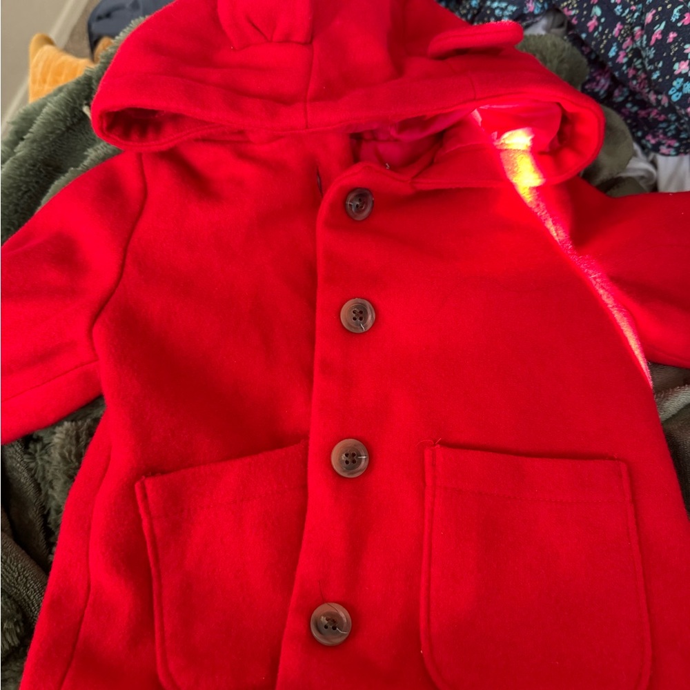 Red Kids Jacket with Hood